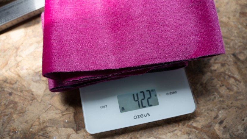 we compare weights by equalizing for the size of the ski, which...