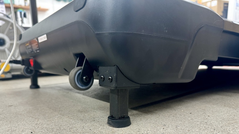 urevo strol 1 pro foldable treadmill - these feet create the three incline positions; they don&#039;t retract...