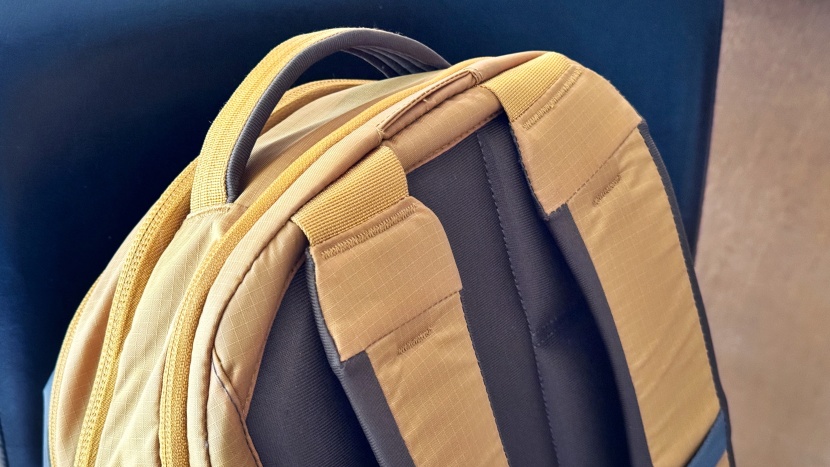 the top of the tnf recon straps are a wide webbing, that allows them...