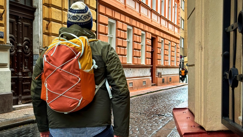 meandering through the streets of prague on a rainy spring day.