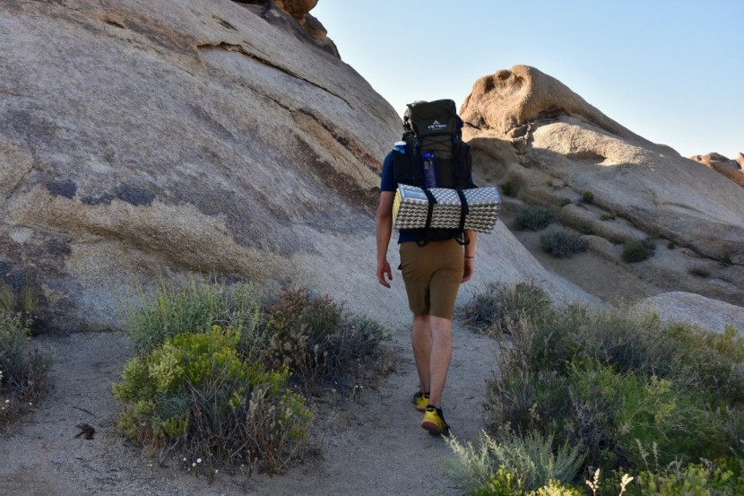 budget backpacking pack - we preferred smaller packs on shorter trips where we could pack light.