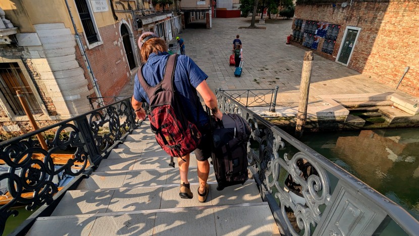 some bridges had stairs, but even when fully loaded, the eagle...