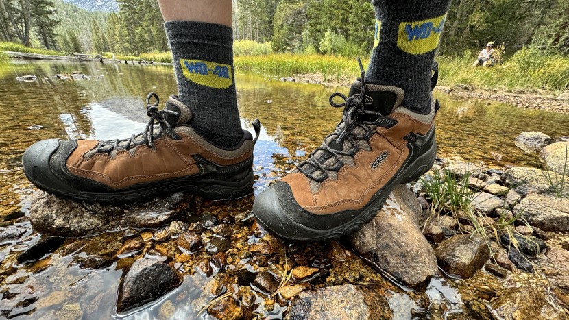 keen targhee iv low - we found thin socks like these to be too loose while wearing these...