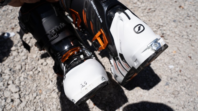 scarpa maestrale rs - fairly standard heel and toe profile and fittings on the maestrale...