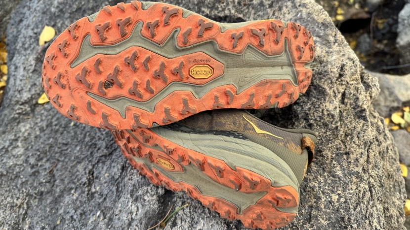 hoka speedgoat 6 - the only thing we noticed after much use was the recessed portion of...