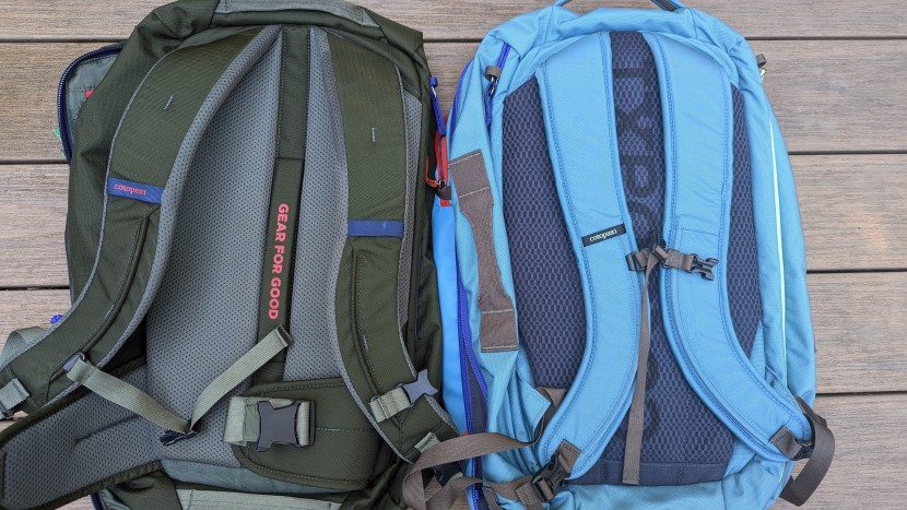 travel backpack - the most recent version of the cotopaxi (left) has a slightly...
