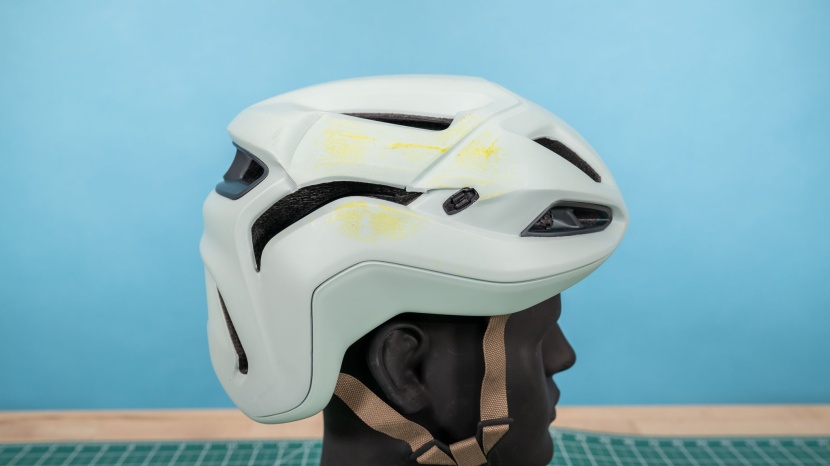 bike helmet - the ambush survived our drop tests well.