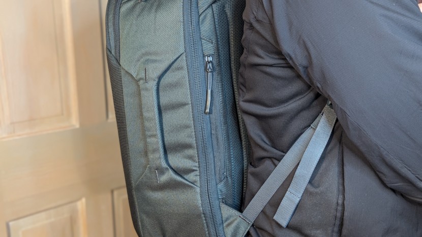 thule subterra 2 convertible - there&#039;s a small valuables pocket against the back panel, but you...