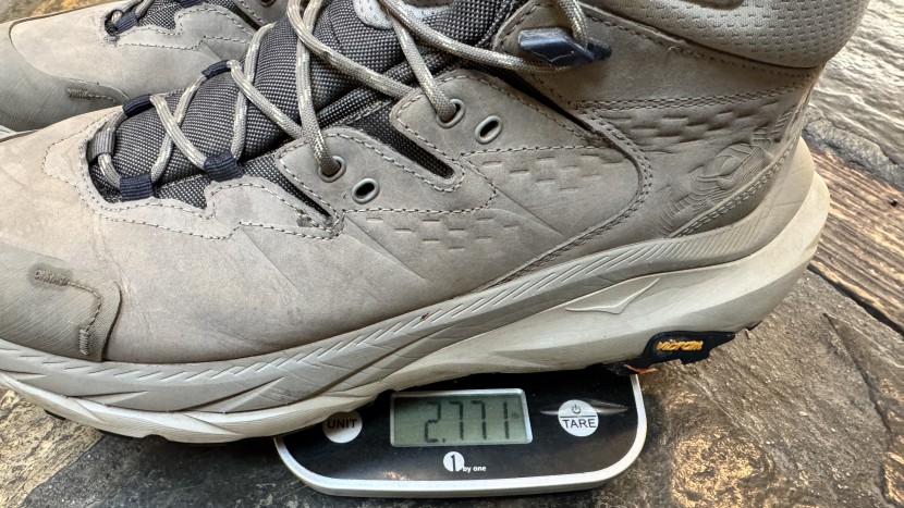 hoka kaha 2 gtx - we weigh each pair of shoes on our home scale to verify the accuracy...