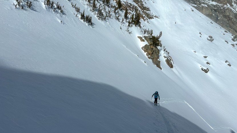k2 wayback 106 - setting the skin track for alpine powder, you&#039;ll be happy with the...