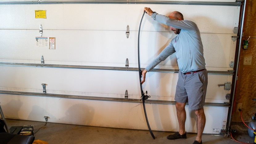 backcountry skis - the longitudinal flex pattern of a relatively stiff ski.