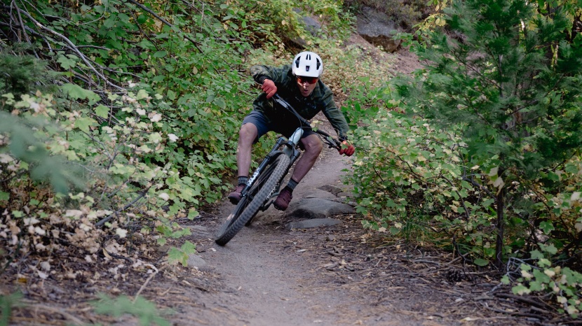 specialized stumpjumper 15 comp - ripping corners for lunch, the stumpy 15 has trail bike pedigree and...