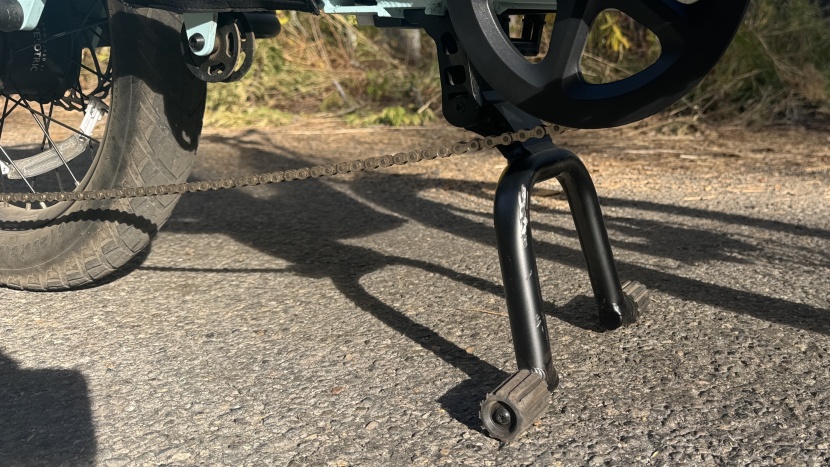 the low-hanging kickstand and long wheelbase mean you'll...