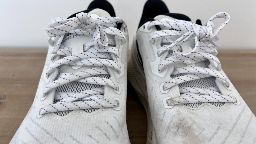 altra experience flow for women - these white shoes definitely show dirt easier than other designs.