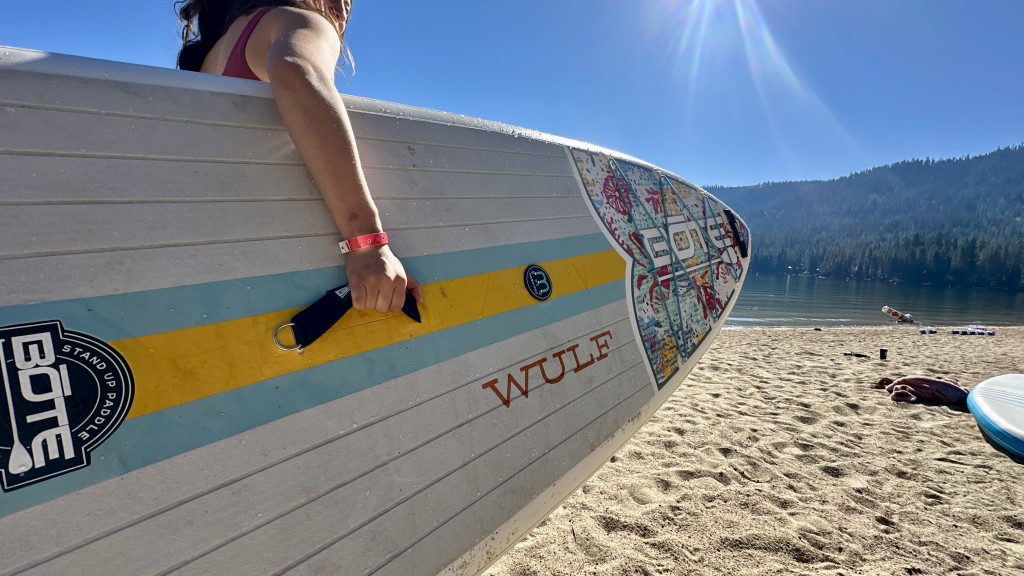 inflatable sup - the bote wulf held up during all of our testing. even when we bumped...