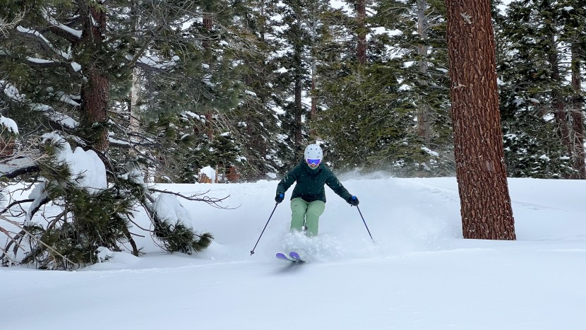 all mountain skis - the lumen 98 can take on powder days with ease.