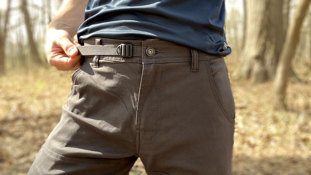 Prana Stretch Zion II Pants Review (The inclusion of both traditional belt loops and an integrated belt confuses us a little but we appreciate the ability...)