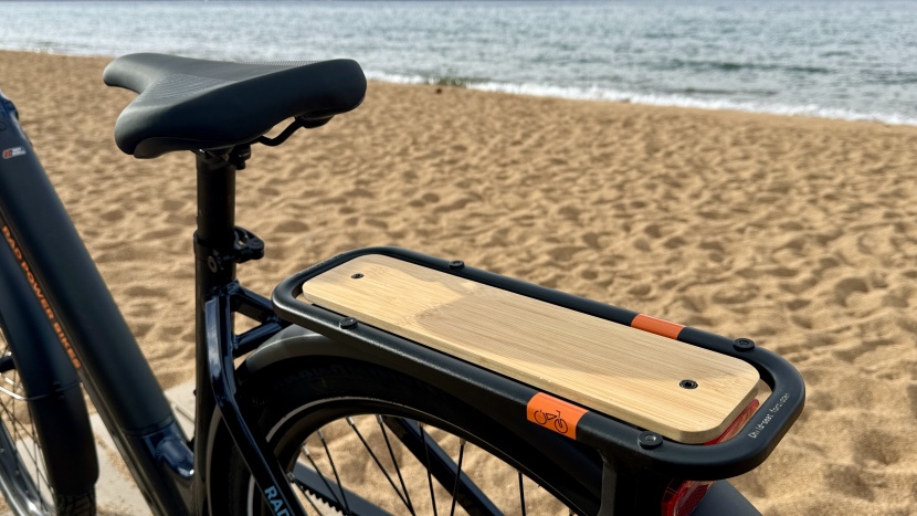 the bamboo deck is a fashionable touch.