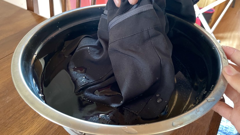 our soak test involved exposing each pair of shorts to water and...