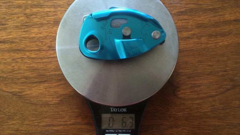 petzl grigri - at 6.3 ounces, the grigri is much heavier than most tube-style belay...
