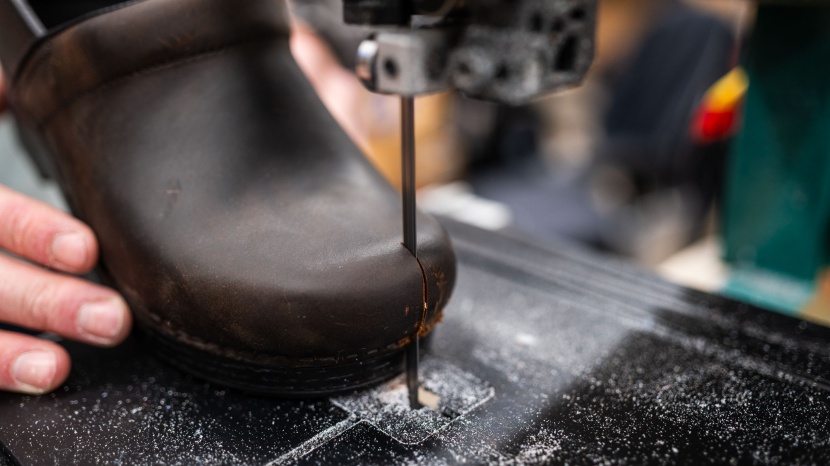 dansko professional for women - all shoes in our lineup got cut in half so we could further inspect...