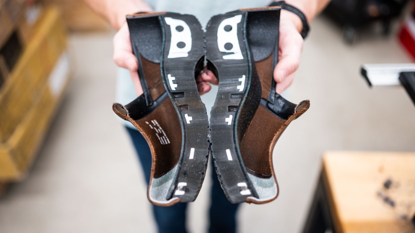 dansko professional for women - after being cut open in our lab, we could see just how much stack...
