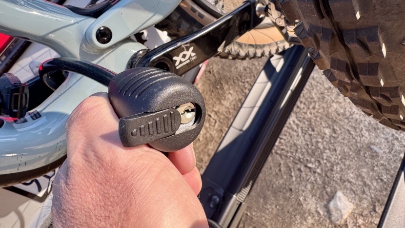 hollywood keys the security cable and locking hitch pin the same. if...