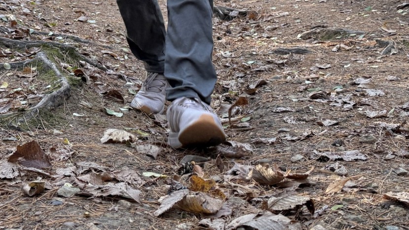 adidas race tr23 - the shoes handled the trail well but do absorb dirt.