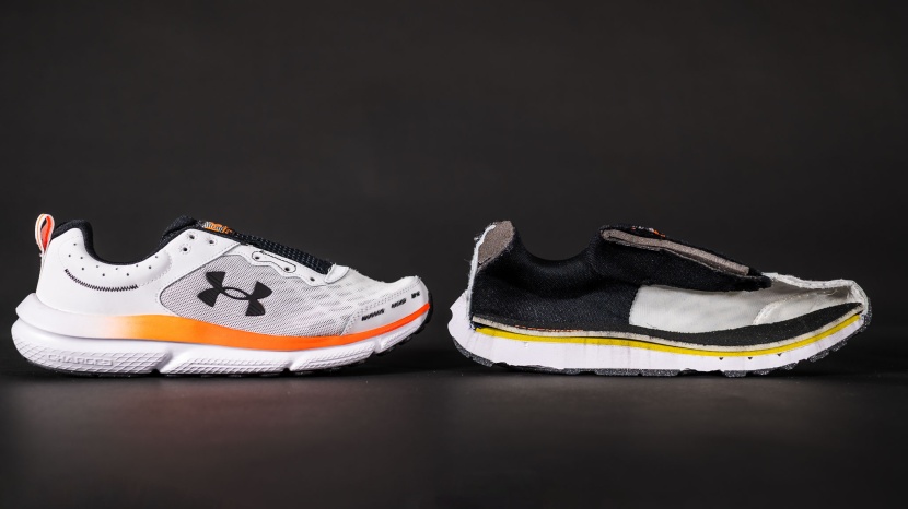 under armour charged assert 10 - the thickly padded collar on the charged assert 10 wasn&#039;t too...