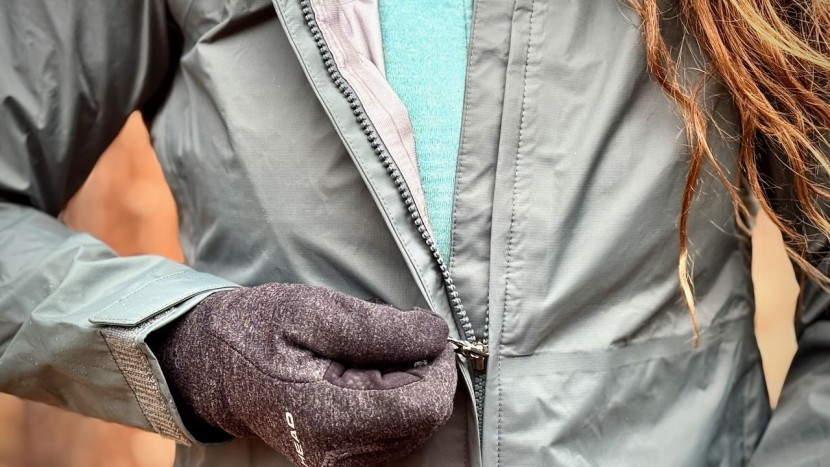 the beefy ykk main zipper and double storm flap helped this jacket...