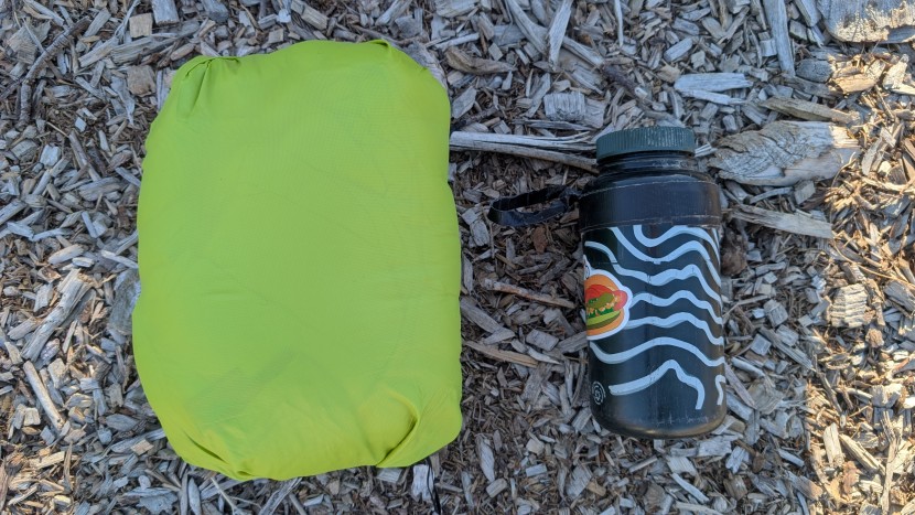 it packs into its own pocket that doubles as a stuff sack.