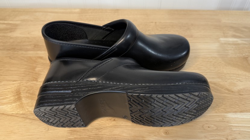 a thick sole for impact absorption and support.