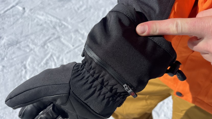 a compartment on the inside of the wrist holds the lithium battery.