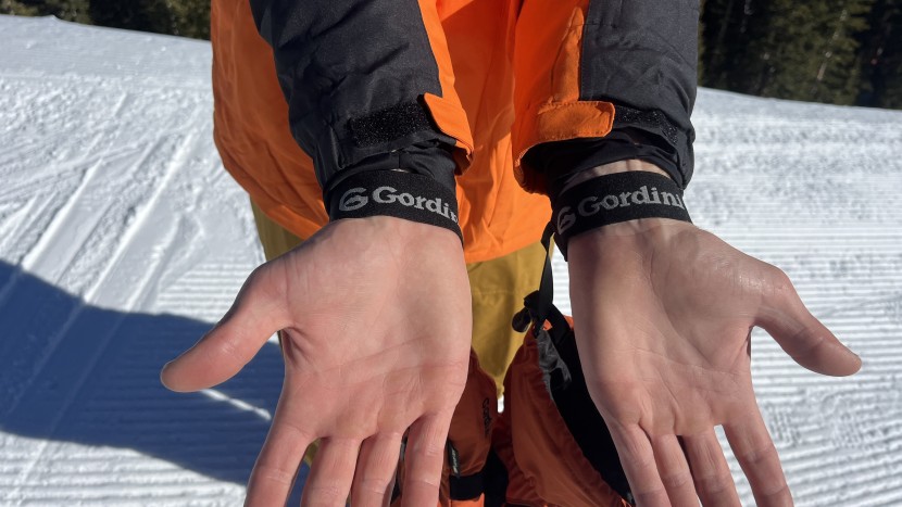 the removable wrist leashes help prevent dropping these gloves from...