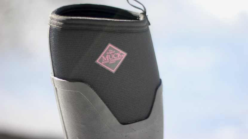 muck boot arctic ice tall agat for women - the pull tab on the back helps with putting these boots on