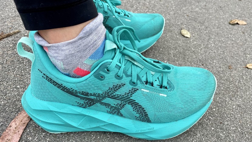 asics novablast 5 for women - the upper of the novablast is modestly breathable, with its design...