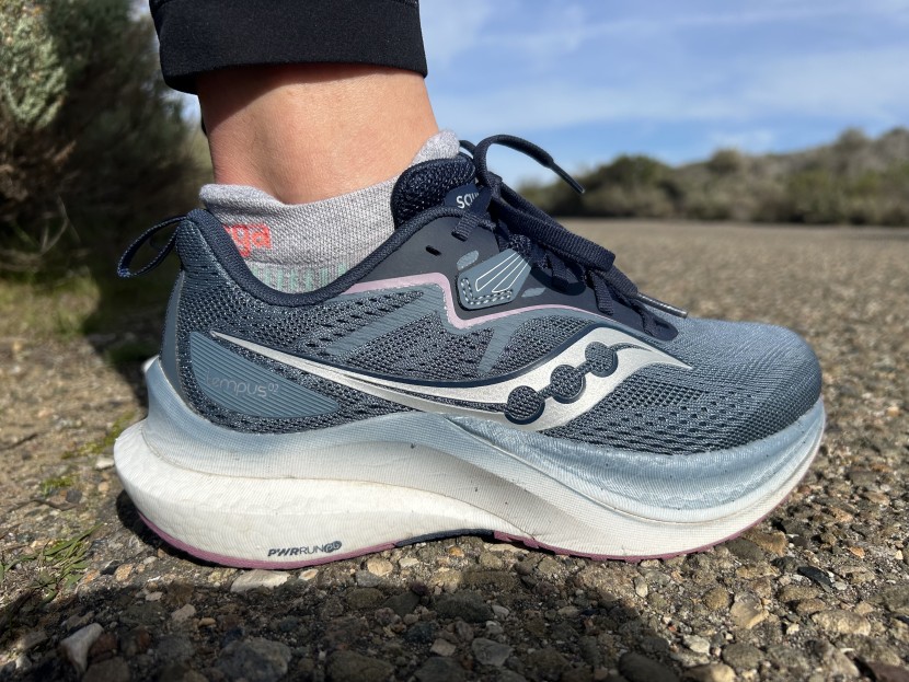 saucony tempus 2 for women - the undercarriage of the tempus is comfortable and rather neutral.