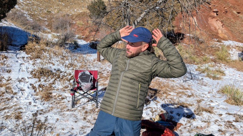 decathlon forclaz men&#039;s mt100 hooded down puffer - size correctly, this jacket didn&#039;t restrict any movements, nor did...