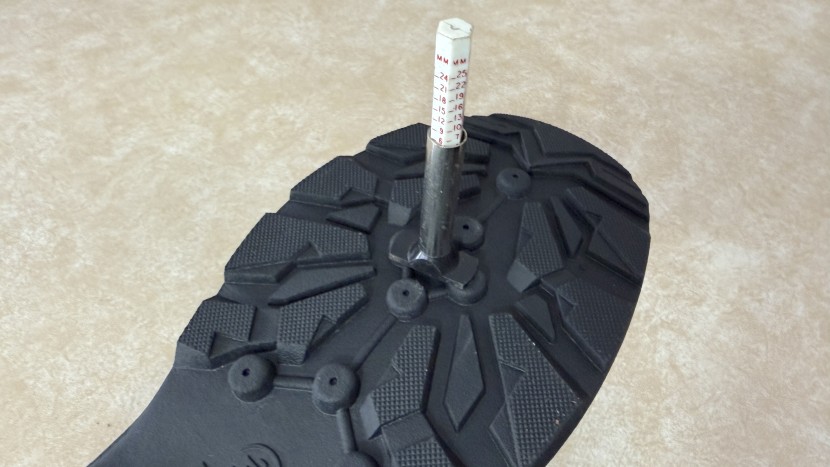kamik nation plus with 6mm of tread depth.