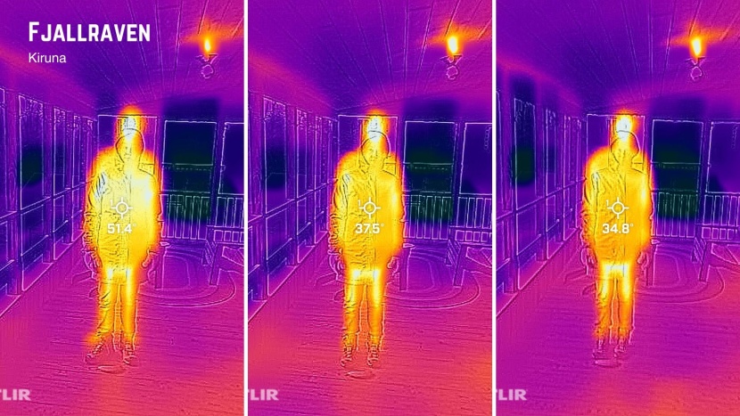 winter jacket womens - thermal images help us see where the jacket is holding in warmth and...
