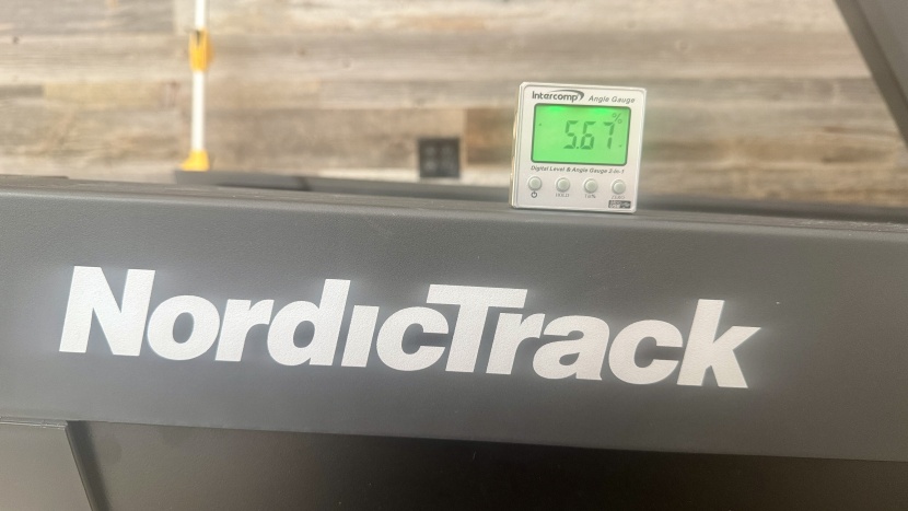 a negative incline gives the feeling of running downhill; this was...