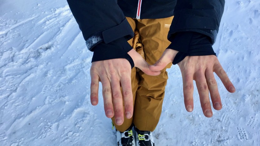 helly hansen alpha lifaloft - stretchy mesh cuff gaskets seal in your body heat and keep your arms...