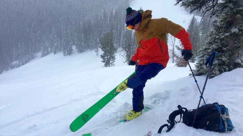the rush, at home in the backcountry, on top of another storm day...