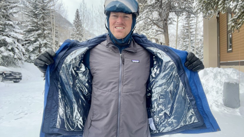 columbia whirlibird v interchange - the inner lining features columbia&#039;s reflective &quot;omniheat&quot; material...