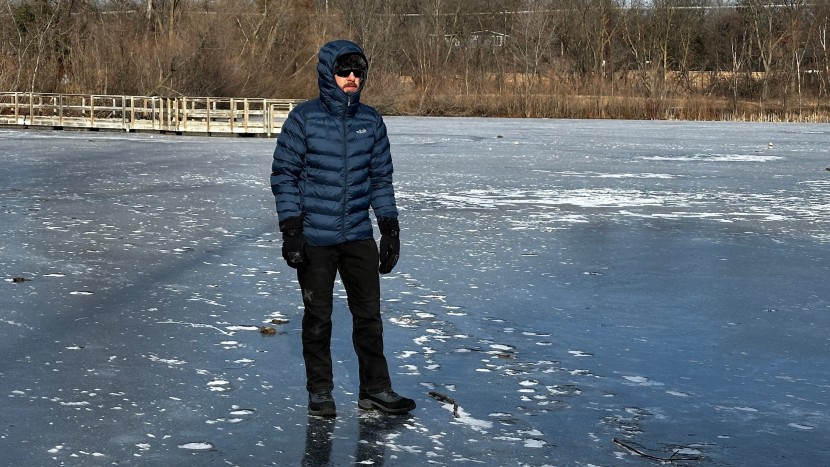the rab nebula pro is tested in january temps for fit, warmth, and...