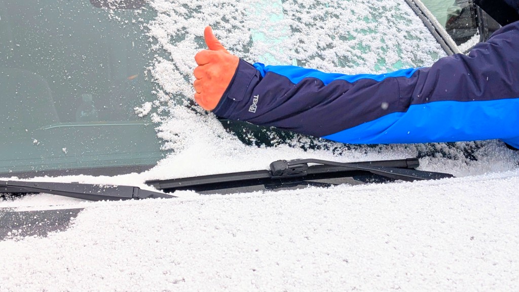 l.l. bean rugged ridge parka - clearing the morning&#039;s dusting of snow the old fashioned way. the...