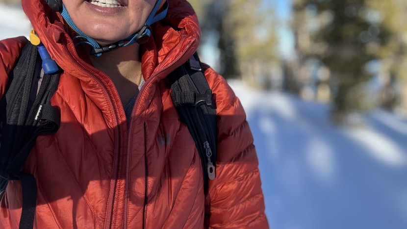 rei co-op magma 850 hoodie for women - the internal draft tube collar is a unique feature that adds...