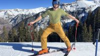 Some ski pants have more stretch than others.