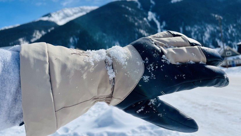 winter gloves - an extended gauntlet cuff on a ski glove can help keep snow from...