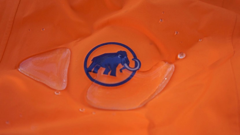 hardshell jacket - the mammut nordwand advanced has an impressive dwr coating, seen...